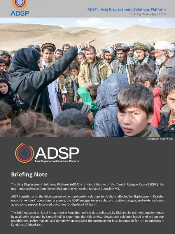 ADSP Briefing Note: Local Integration for IDPs in Kandahar